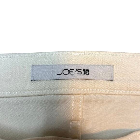 Joe’s Jeans White Denim Midi Skirt High Waist Raw Hem Slit NWT 31 - Picture 8 of 10